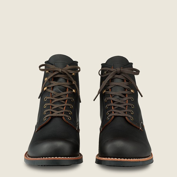 Red Wing Mens Blacksmith - 6-inch Prairie Leather - Heritage Boots Black - 0129FMSRX